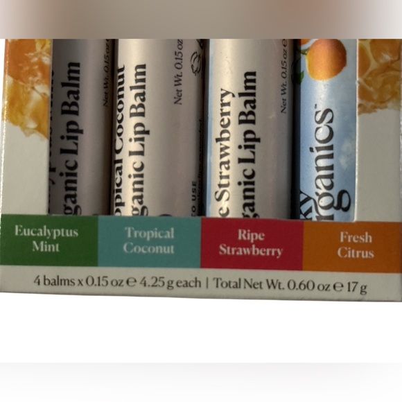 Sky Organics Organic Lip Balms Set of 4 - Picture 3 of 3